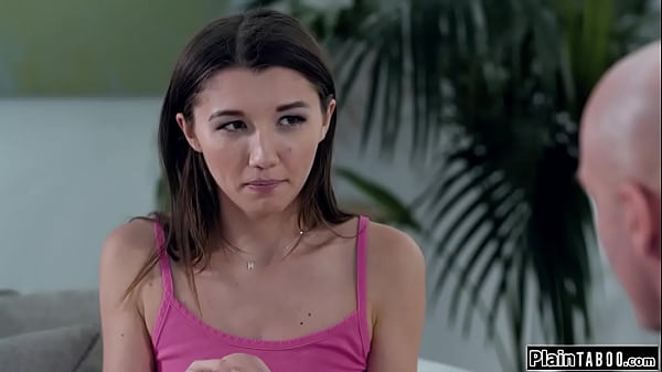 Stepdad fucks stepdaughters shaved pussy