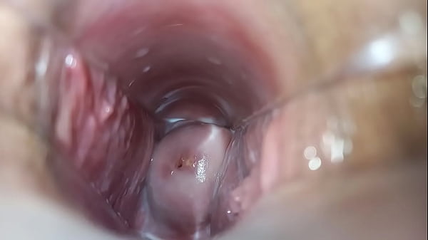Orgasm inside the vagina close-up