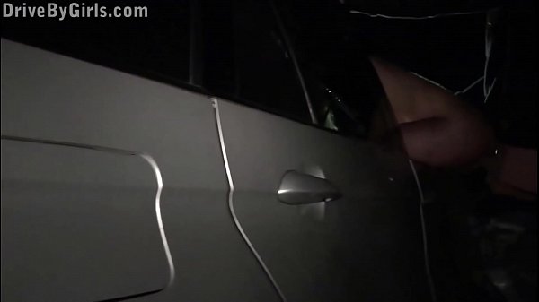 Cum on a pretty girl face through car window in public strangers gang bang orgy