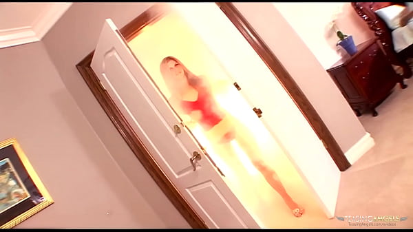 Before even getting out of bed the racy brunette grabs his cock and gets freaky