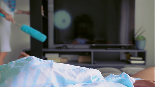 Muslim cleaning lady caught me masturbating and let me fuck her hard