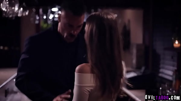 Sexy waitress Jill Cassidy noticed this hot married boss Charles Dera in a bar and seduces him and they started a hot sex in the bathroom.