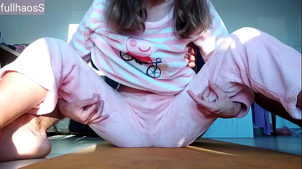 my skinny stepsister like if i teasing small tits in pajamas and wet pussy