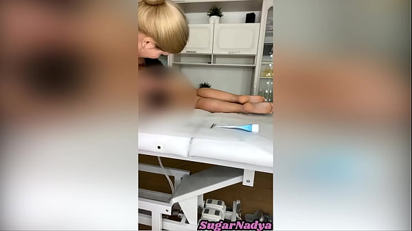 Deep bikini waxing for the beautiful Russian beauty