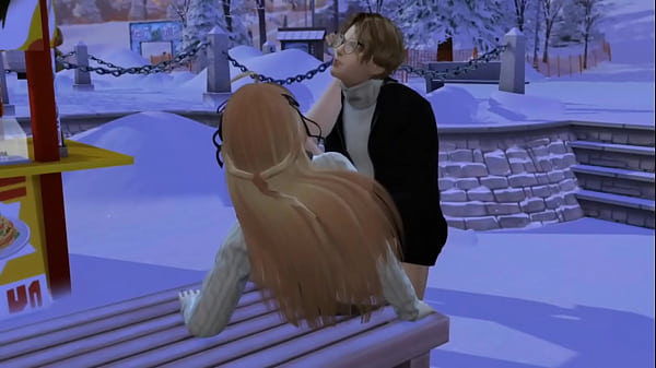 [3D Game Animation]  On a snowy day, we have sex in public!