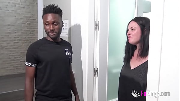 Not repressed anymore: Nuria's back to finally taste HER FIRST BLACK COCK!