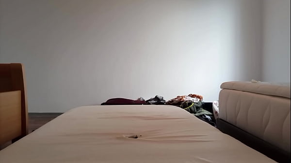 I took the mattress out of the bed and fucked the hole with a condom.