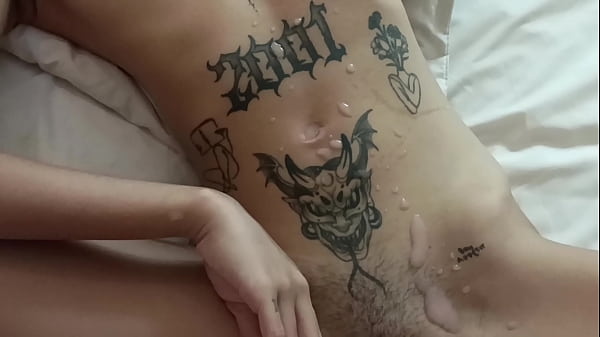 Little sweetie cannot handle white dick but still gets doggy style and load of cum on stomach and neck