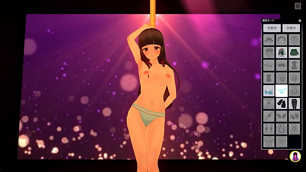 [COM3D2] Gochiusa Chiya style character strip pole dance Thumbnail