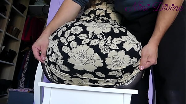 I pull down the tight pantyhose and fuck my stepmom's big ass hard!