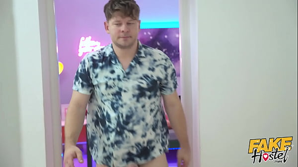 Fake Hostel - Super cute teen girlfriend with jealous boyfriend who susepcts her to be cheating