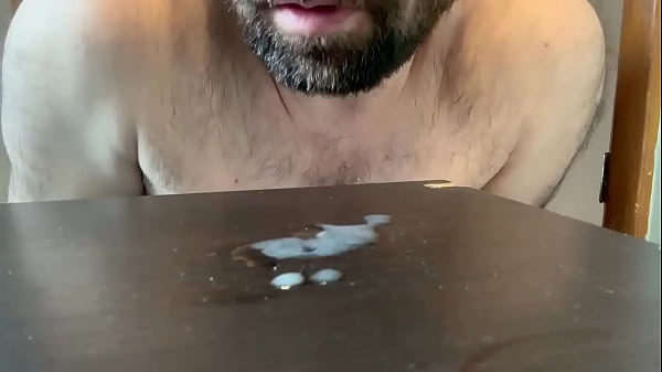 Hot cum eating, it tasted so good going down!