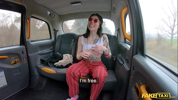 Fake Taxi Hippy chick gets a big dick deep inside her pussy
