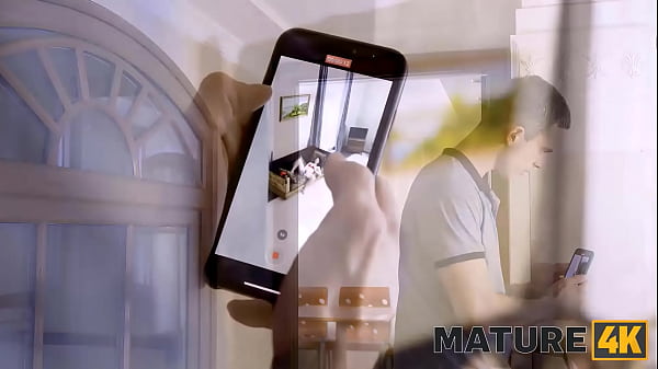 MATURE4K. Mature woman in the red bra is bonked by her own horny stepson