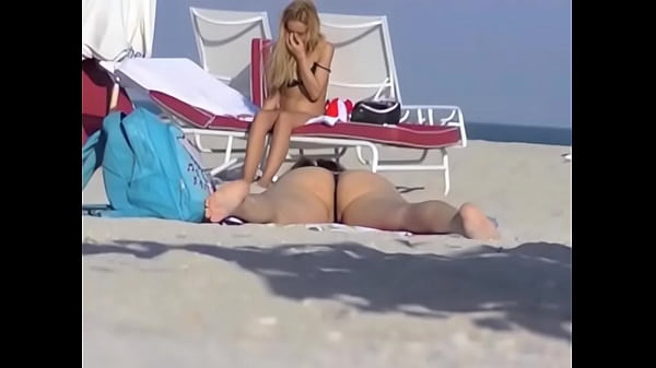 Exhibitionist Wife 56 - Lana flashing her MEATY PUSSY and BIG TITS on a PUBLIC beach!  There is always a Voyeur around!