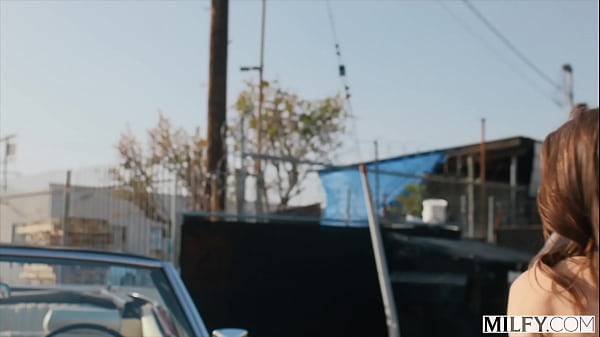 MILFY Fit MILF Justine Fucks Young Stud In His Classic Car