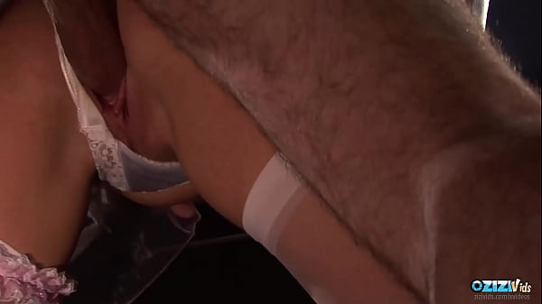 Sexy brunette milf is a bride and she fucks in front of the church altar