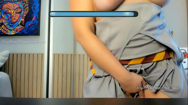 18 Hermione from harry potter cosplay JOI jerk off instructions with timeline blowjob and dildo riding