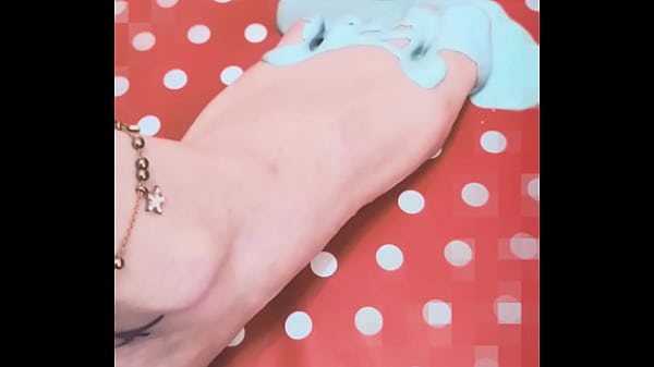 Trans girl get a little messy with some fresh paint