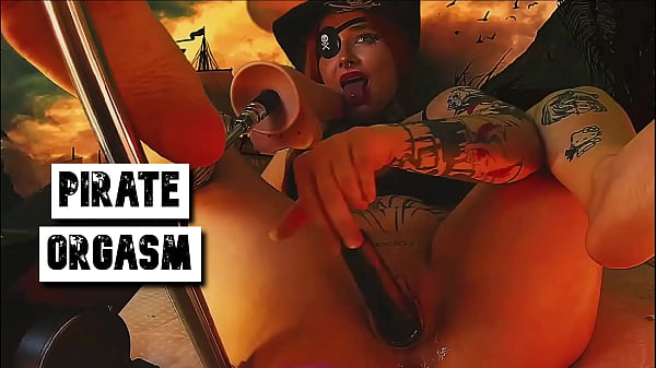 PIRATE GIRL GETS WILD ORGASMS FROM VIBRATORS IN ALL ORIFICES Thumbnail