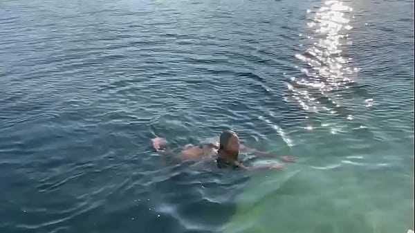 Monika Fox Morning Swimming Naked In The Bay