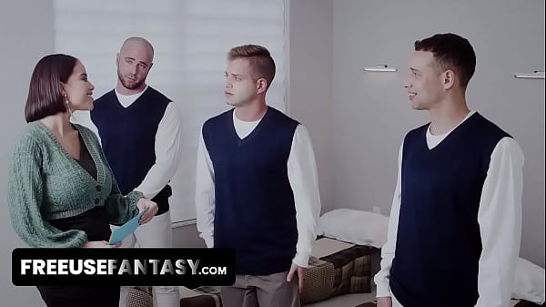FreeUse Fantasy - Three Horny Boys Ask Santa To Send Them A Big Titted Stepmom For Christmas