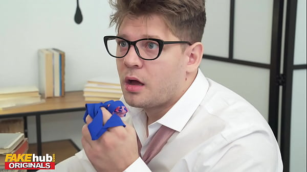 FAKEhub - Quick cum in panties in the study room leads to petite girl getting cum dripped on her pretty face, threesome hardcore with female squirting orgasm and facial cumshot, starring Daphne Klyde and Italian babe Maria Wars