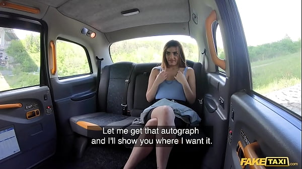 Fake Taxi Penelope Cum rides a huge cock deep inside her wet tight pussy