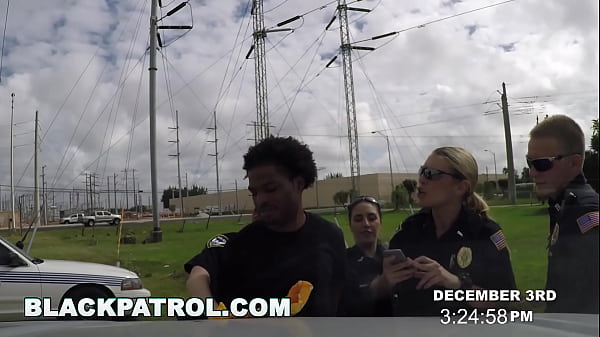BLACK PATROL - Suspect With Attitude Fucking Da Police Outdoors On A Roof