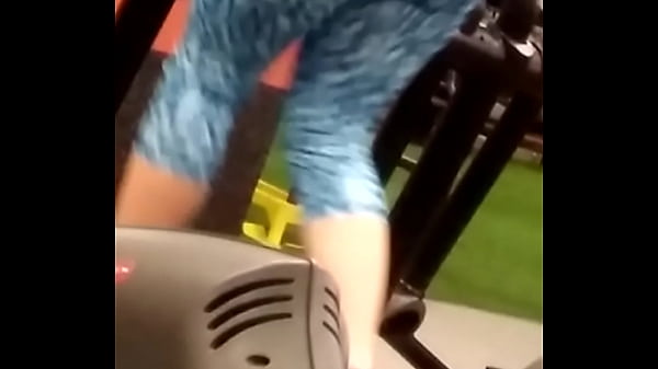 ass in blue leggings Thumbnail