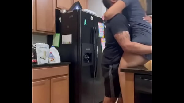 fat ass latin bitch almost gets railed on the kitchen bench