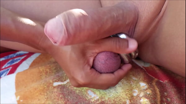 Playing dick at public beach