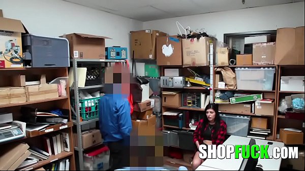 BBG Threesome Security Guards Fuck A Sweet Teen For Stealing - SHOPFUCK