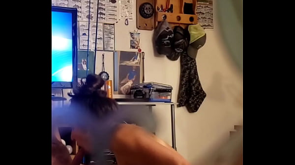 Hidden camera records my neighbor's 18yo teen sucking on my cock after