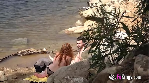 COCK HUNT! Redhead babe hunts for guys to fuck in the forest
