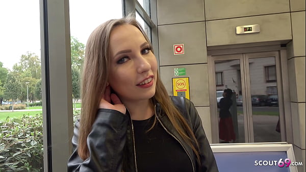 GERMAN SCOUT - SHY BIG NATURAL TITS TEEN LINA TRICKED TO FUCK AT MODEL JOB