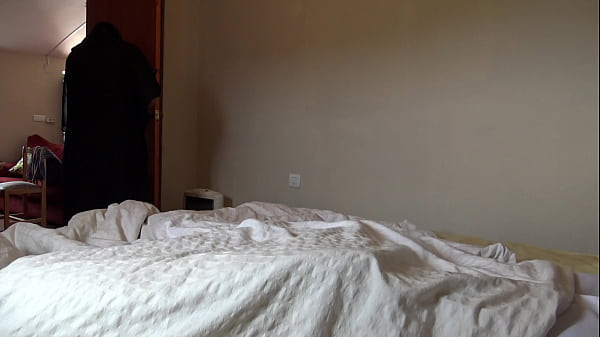 A Muslim maid is disturbed when she sees his big black French cock