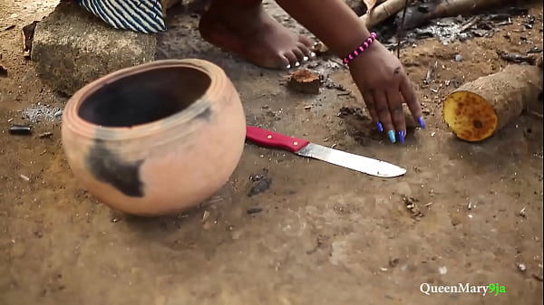 Husband caught his ther fucking his wife, he punished him to kneel down and watch him fuck his wife