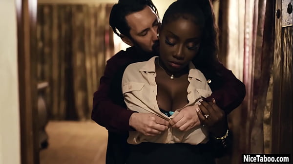 Curved black MILF Osa Lovely fucked by perverted guy after cock sucking