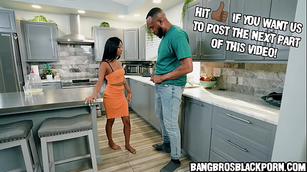 Beautiful black girl gets fucked by a huge black cock