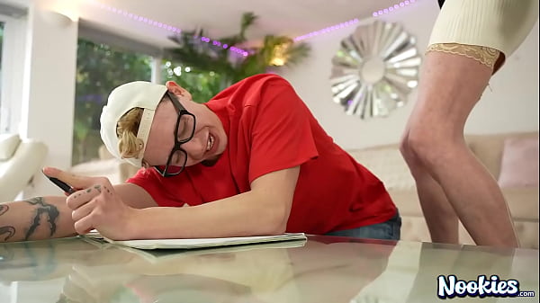 NOOKIES Skinny 60 year Old Granny Jacy FUCKS Students