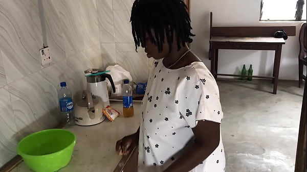 KITCHEN FREESTYLE SEX WITH THE SEXY HOUSE MAID