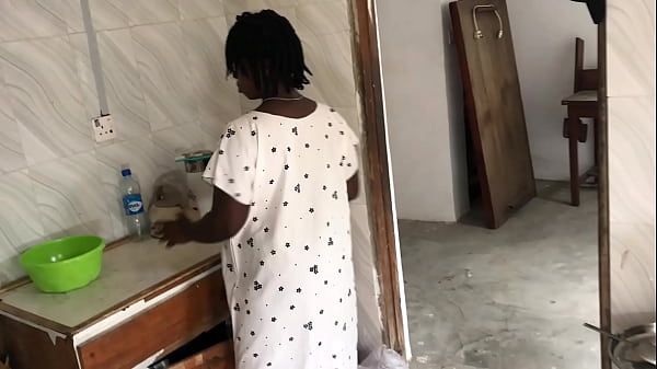 KITCHEN FREESTYLE SEX WITH THE SEXY HOUSE MAID