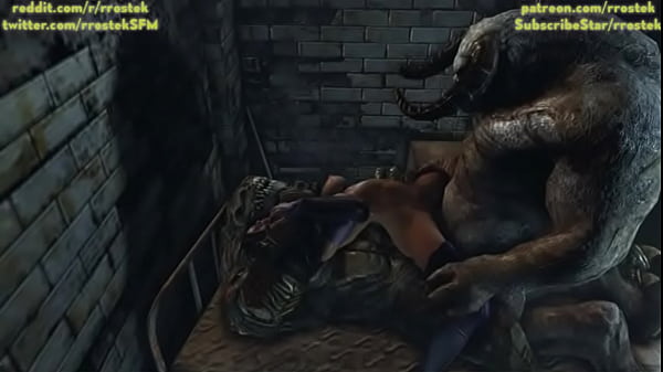 Psylocke double penetration by Two Monsters in 3D cartoon porn