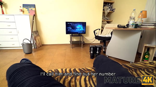 MATURE4K. Man is here to please mature woman nailing the hungry pussy