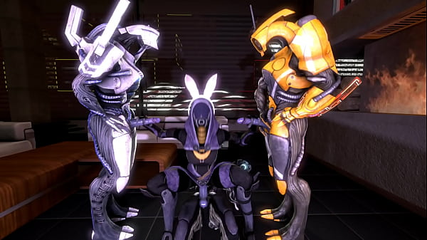 mass effect tali zorah nar rayya and geth threesome anal [ Duration: 00:25 ]