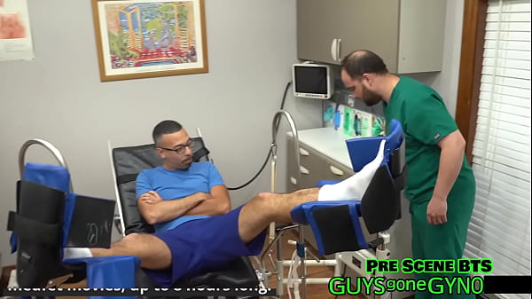 The Cum Clinic Extraction # 6 With Angel Ramiraz, Naked Doctor Jerks Restrained Cock, Watch Entire Film At GuysGoneGynoCom