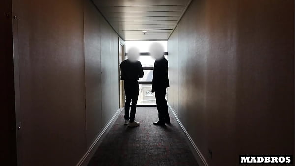 Redhead British milf boss gets anal pounded by 2 blacks in her office after their job interview !!!