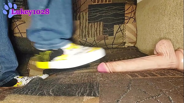 Stepping and Stomping on Dildo Wearing Pokemon Shoes Thumbnail