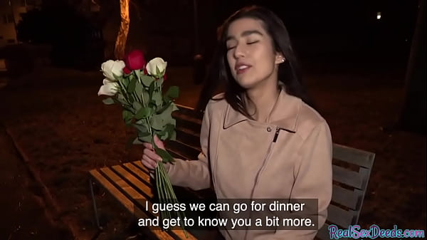 PIckedup euro cutie blowing in POV before missionary sex